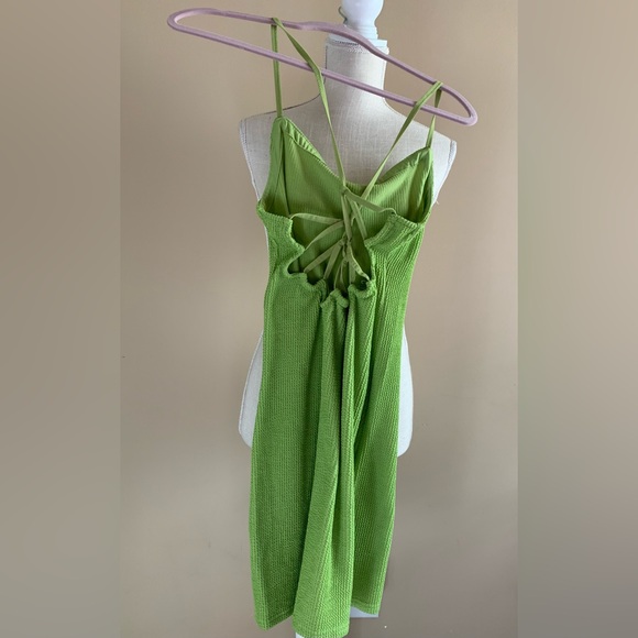 Urban Outfitters Lime Green Women's Mini Dress - Picture 3 of 8